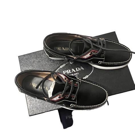 fake prada leather shoes|prada men's lace up shoes.